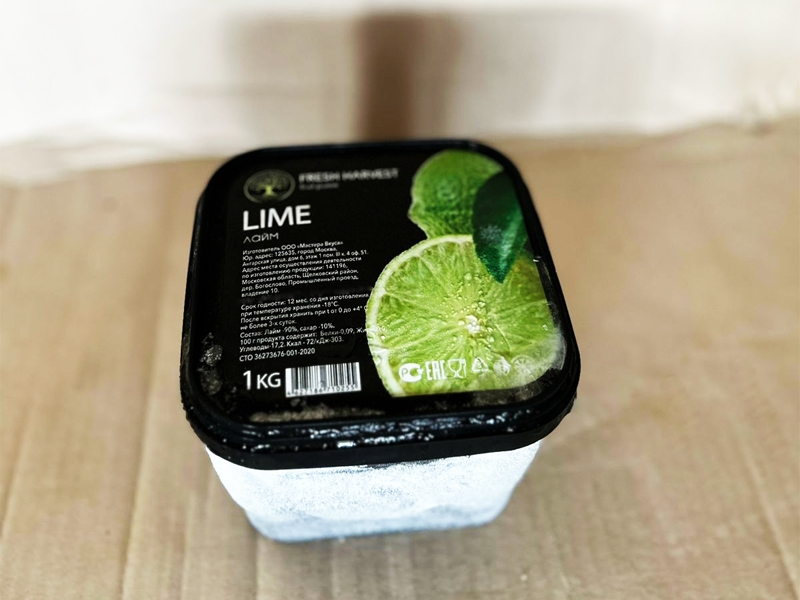 Замороженное пюре из фруктов «FRESH HARVEST» Лайм купить мелким оптом в Москве по цене производителя