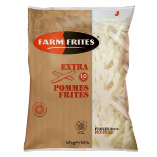 Картофель фри 10Х10, качества А, пакет 2.5 кг/5шт., Farm Frites - фото - 2