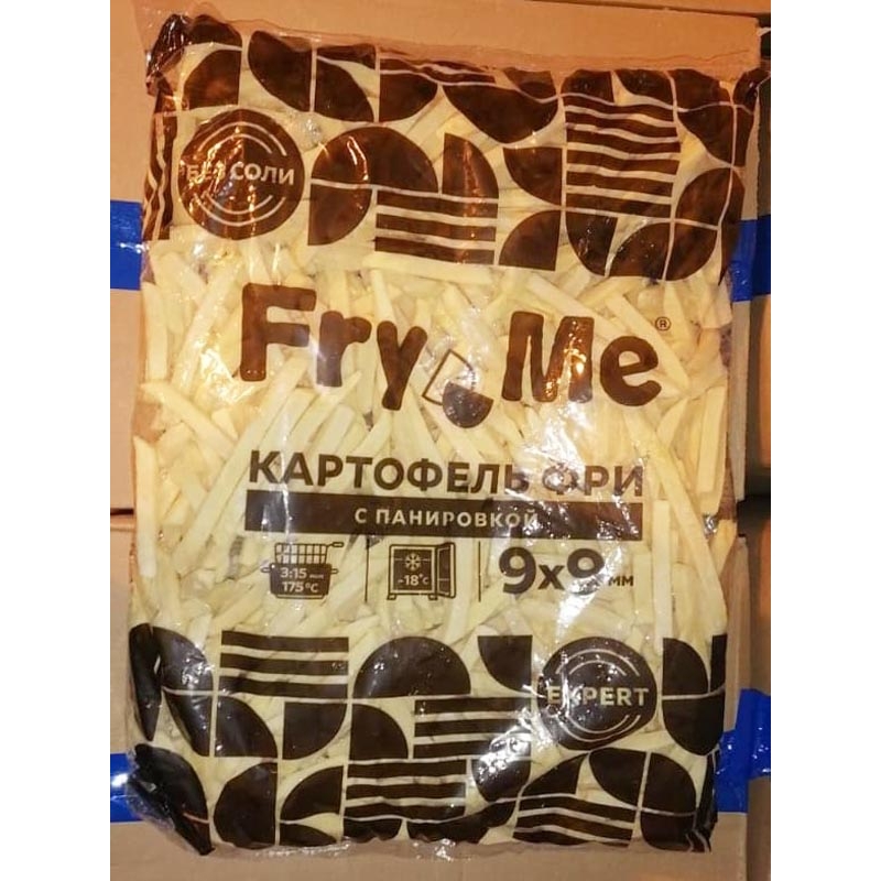Картофель фри зам в панировке «FRY ME» купить крупным и мелким оптом по цене производителя «Ви Фрай»