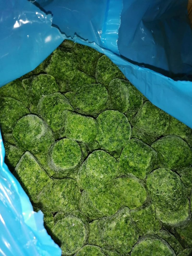 Весовой замороженный шпинатный лист резанный купить оптом в Москве от производителя из Турции, цена