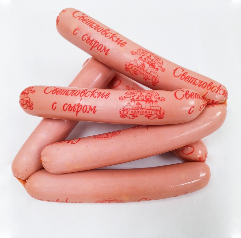 Замороженные сосиски «Светловские с сыром» купить оптом недорого по ценам производителя ООО «СКМ»
