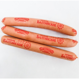 Замороженные сосиски «Балтийские» купить оптом в Москве недорого по ценам производителя ООО «СКМ»
