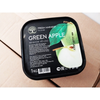 Замороженное пюре «FRESH HARVEST» Зелёное яблоко 1 кг купить оптом в Москве по ценам производителя 