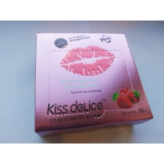 Фростиксы освежающие KISS DELICE - Ароматная клубника - 50 гр без сахара купить оптом по низкой цене