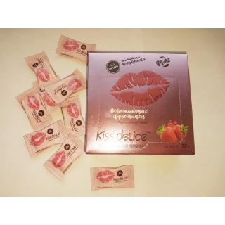 Фростиксы освежающие KISS DELICE - Ароматная клубника - 50 гр без сахара купить оптом по низкой цене