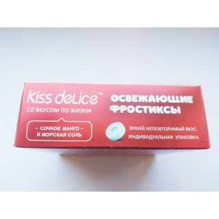 Фростиксы освежающие KISS DELICE - Сочное Манго и морская соль - 50 гр без сахара купить оптом 