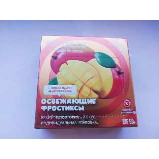 Фростиксы освежающие KISS DELICE - Сочное Манго и морская соль - 50 гр без сахара купить оптом 