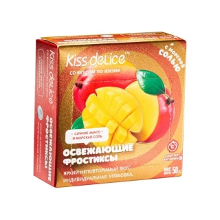 Фростиксы освежающие KISS DELICE - Сочное Манго и морская соль - 50 гр без сахара купить оптом 