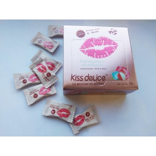 Фростиксы освежающие KISS DELICE - Нежная Роза, Личи и Мята - 50 гр без сахара купить оптом