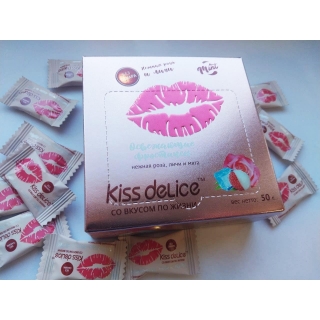 Фростиксы освежающие KISS DELICE - Нежная Роза, Личи и Мята - 50 гр без сахара купить оптом