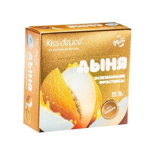 Фростиксы освежающие KISS DELICE - Дыня mint - 50 гр без сахара купить оптом по низкой цене