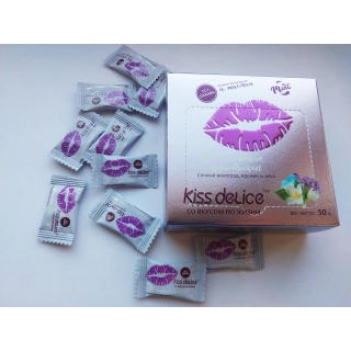 Фростиксы освежающие KISS DELICE - Сочный Виноград, Жасмин и Мята - 50 гр без сахара купить оптом