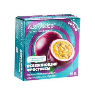 Фростиксы освежающие KISS DELICE - Нежная Маракуйя и морская соль - 50 гр без сахара купить оптом