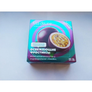 Фростиксы освежающие KISS DELICE - Нежная Маракуйя и морская соль - 50 гр без сахара купить оптом 