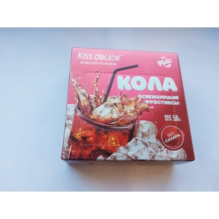 Фростиксы освежающие KISS DELICE - Кола (mint) - 50 гр без сахара купить оптом по низкой цене