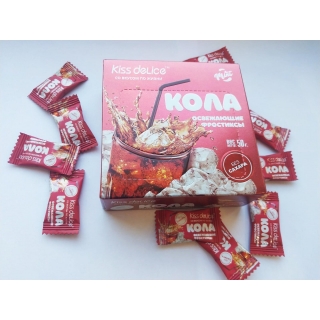 Фростиксы освежающие KISS DELICE - Кола (mint) - 50 гр без сахара купить оптом по низкой цене