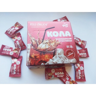 Фростиксы освежающие KISS DELICE - Кола (mint) - 50 гр без сахара купить оптом по низкой цене