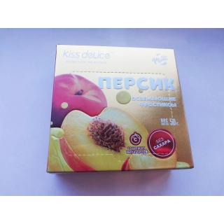 Фростиксы освежающие KISS DELICE - Персик (mint) - 50 гр без сахара купить оптом по низкой цене